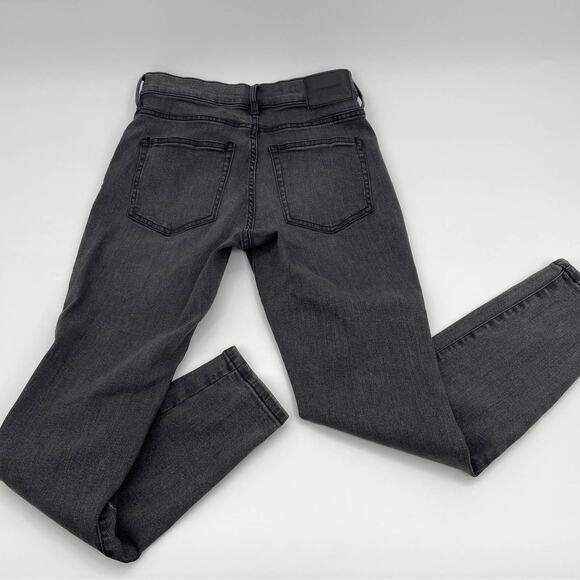EVERLANE Jeans Authentic Stretch Mid Rise Women Size 28 Ankle Skinny Grey Denim - Picture 2 of 10